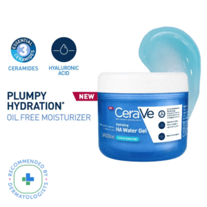 CeraVe HA Water Gel Oil-Free Face Moisturizer with Hyaluronic Acid & Ceramides for Plumpy Hydration